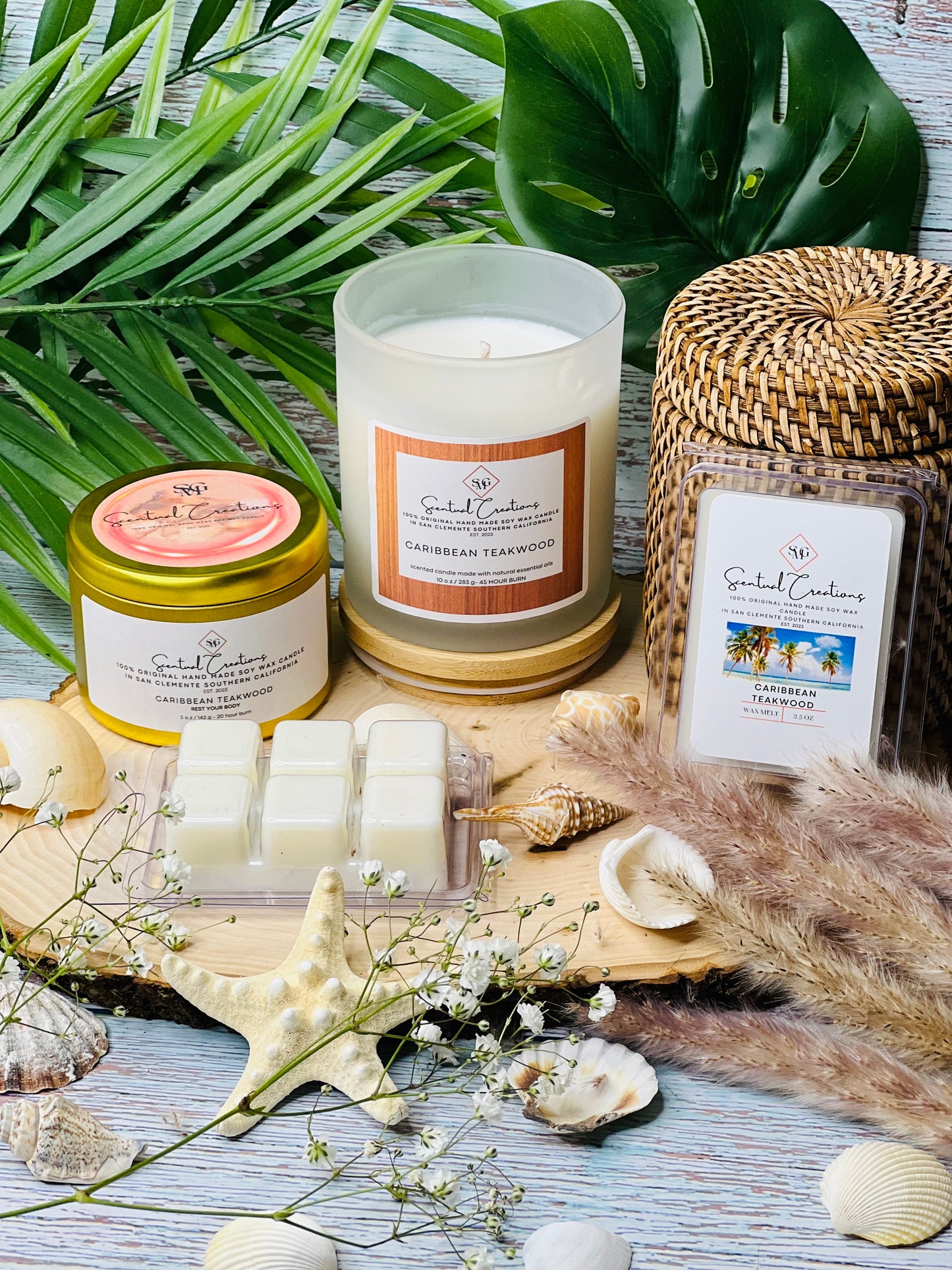 Cactus Flower and Jade Soy Candle Vegan Candle Natural Soy Wax Candle Toxic Free Candle Aromatherapy Candle Hand Poured Candle