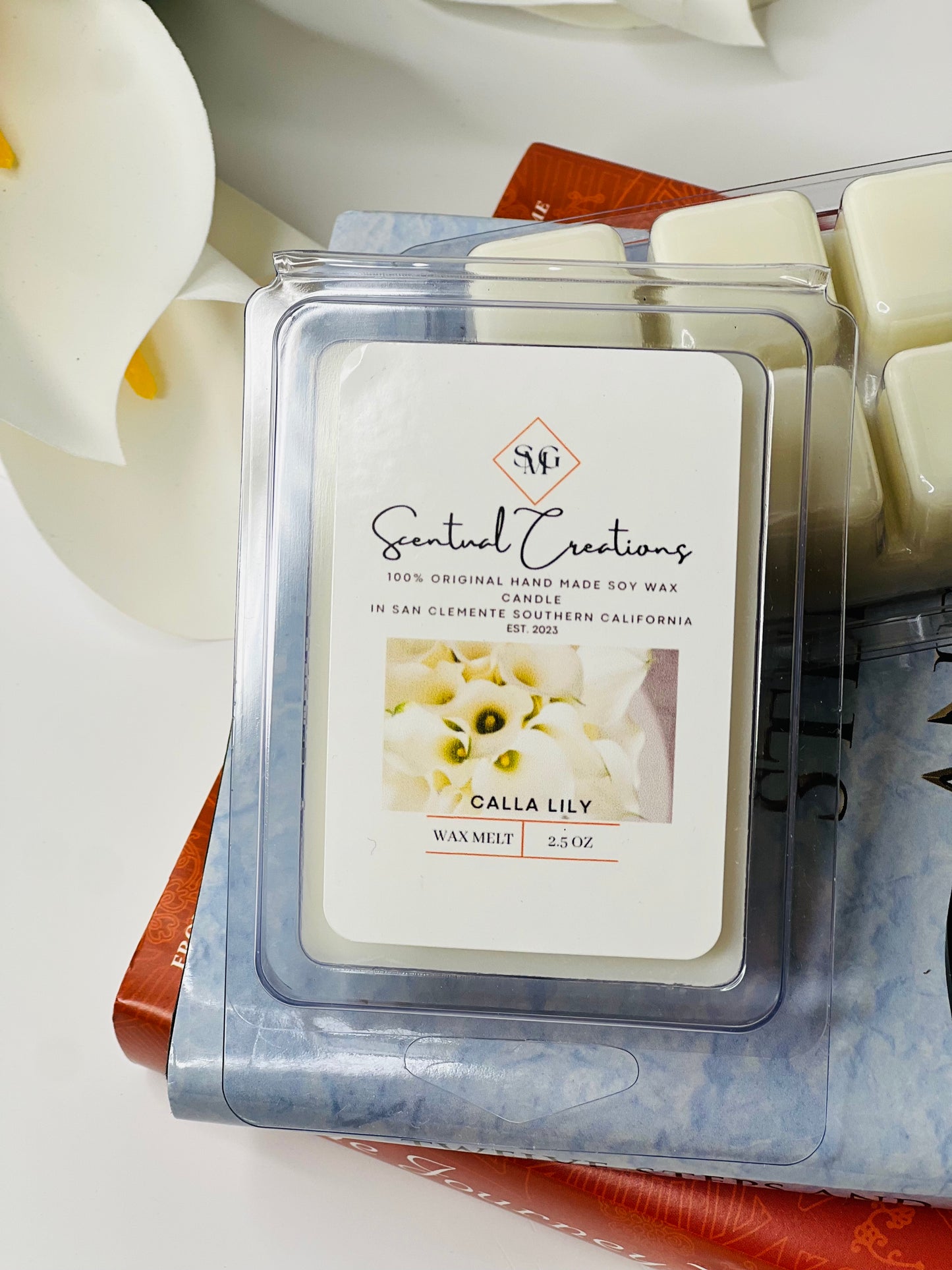 Calla Lily Soy Candle Vegan Candle Natural Soy Wax Candle Toxic Free Candle Aromatherapy Candle Hand Poured Candle