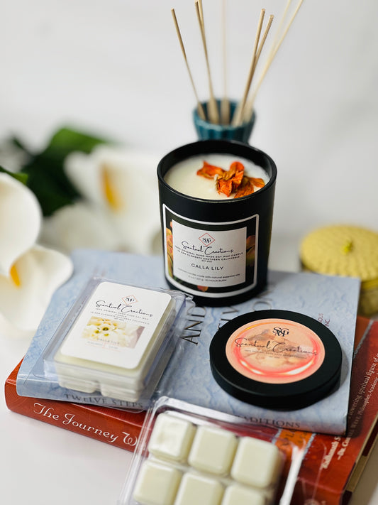Calla Lily Soy Candle Vegan Candle Natural Soy Wax Candle Toxic Free Candle Aromatherapy Candle Hand Poured Candle
