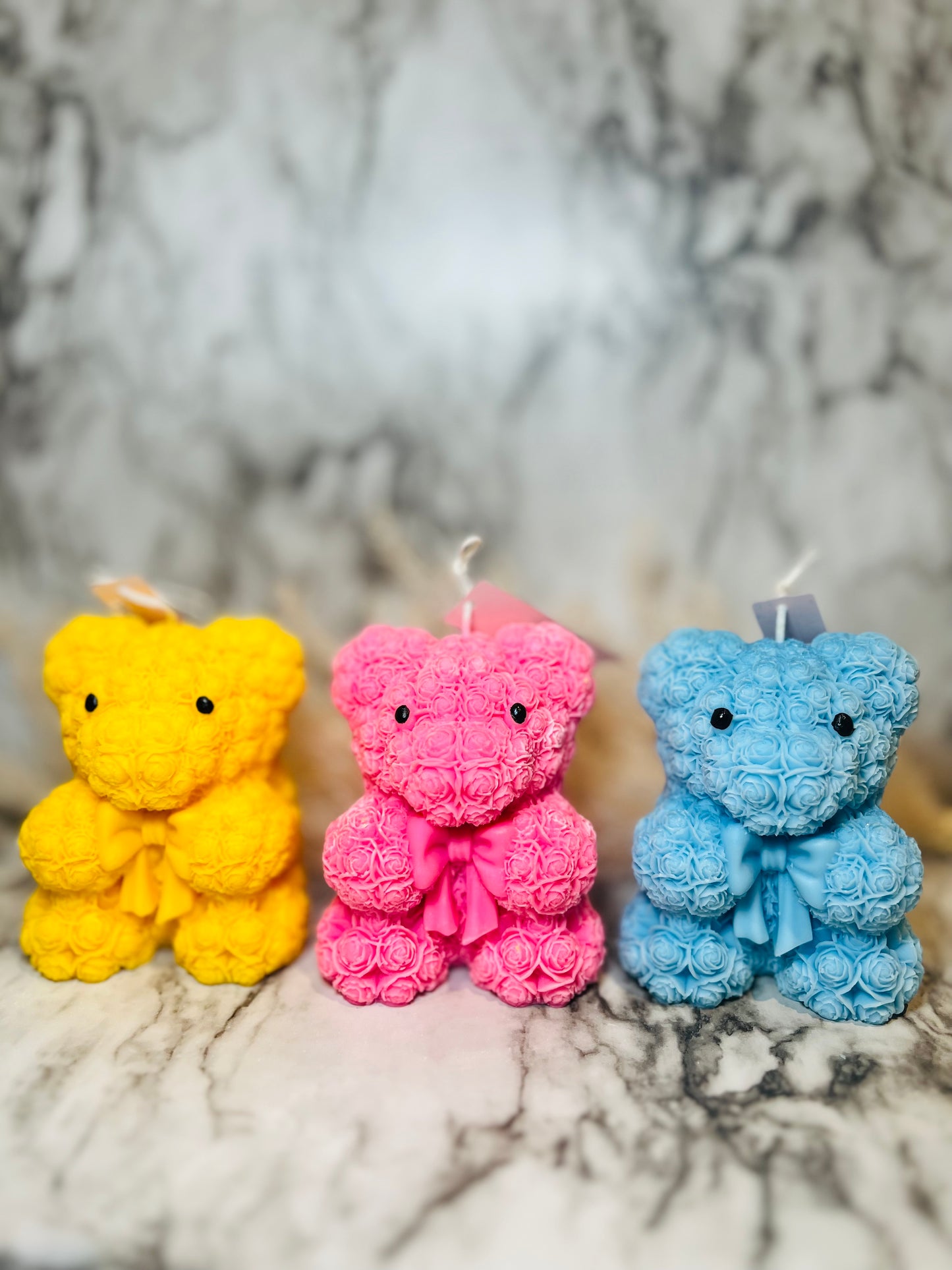 Rose Teddy Bear |Teddy Bear Soy Candle | Baby Shower | Birthday Gifts | Valentines Gift | Home Decor
