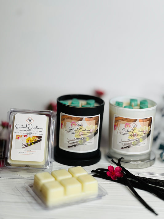Vanilla Soy Candle Vegan Candle Natural Soy Wax Candle Toxic Free Candle Aromatherapy Candle Hand Poured Candle