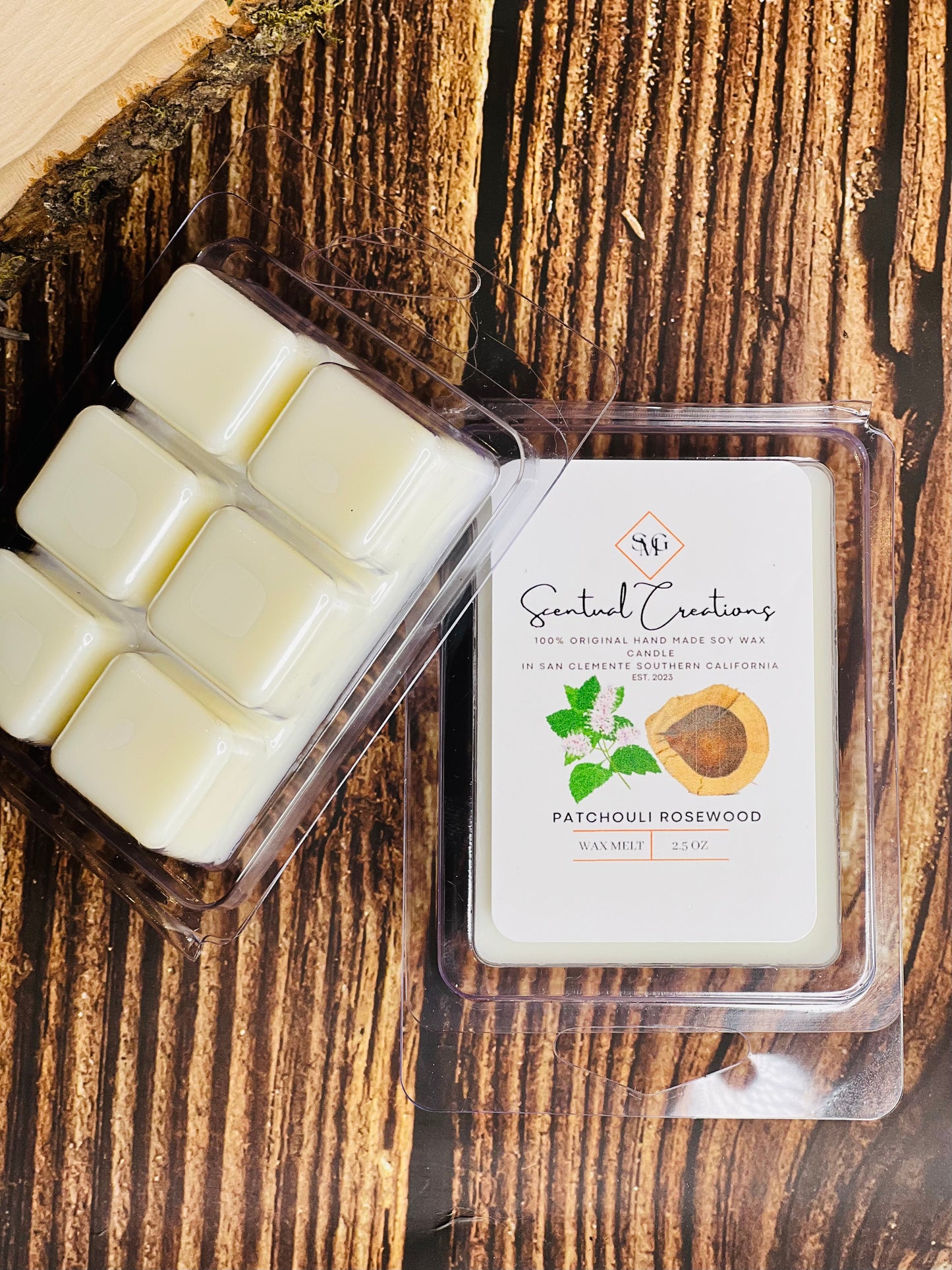 Patchouli & Rosewood Soy Candle Vegan Candle Natural Soy Wax Candle Toxic Free Candle Aromatherapy Candle Hand Poured Candle